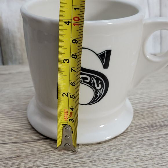 Anthropology Monogram  Letter S COFFEE MUG - Picture 6 of 7